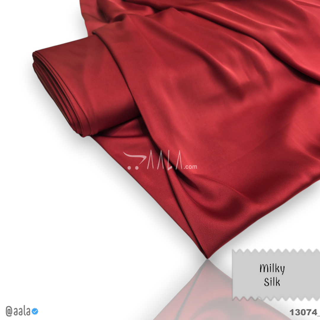 Milky Silk Blend 58-Inches TOMATO Per-Metre #13074