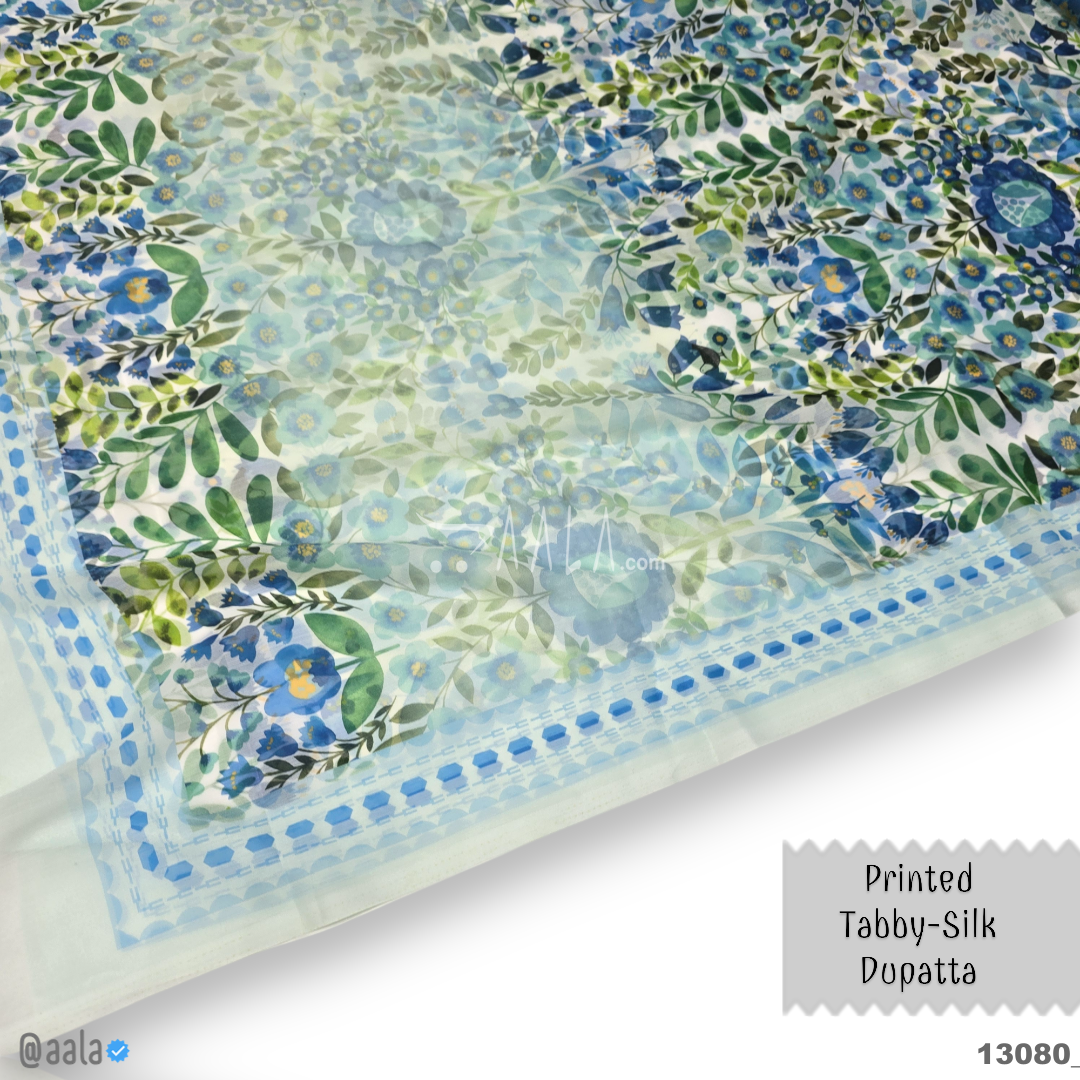 Printed-Tabby Chiffon Blend Dupatta-32-Inches PRINTED 2.25-Metres #13080