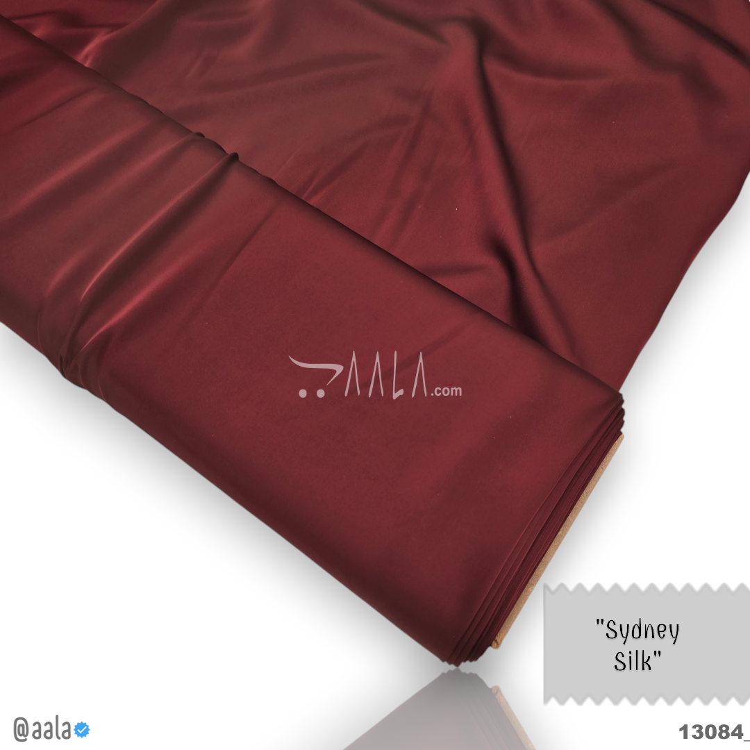 Sydney Silk Blend 58-Inches MAROON Per-Metre #13084