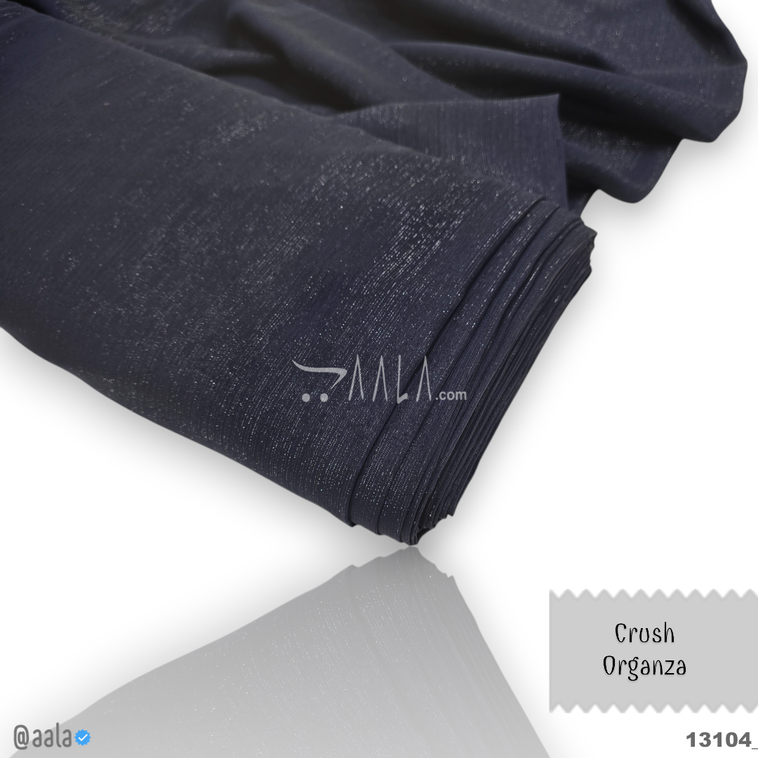 Emri-Sparkle Chiffon Blend 58-Inches BLUE Per-Metre #13104