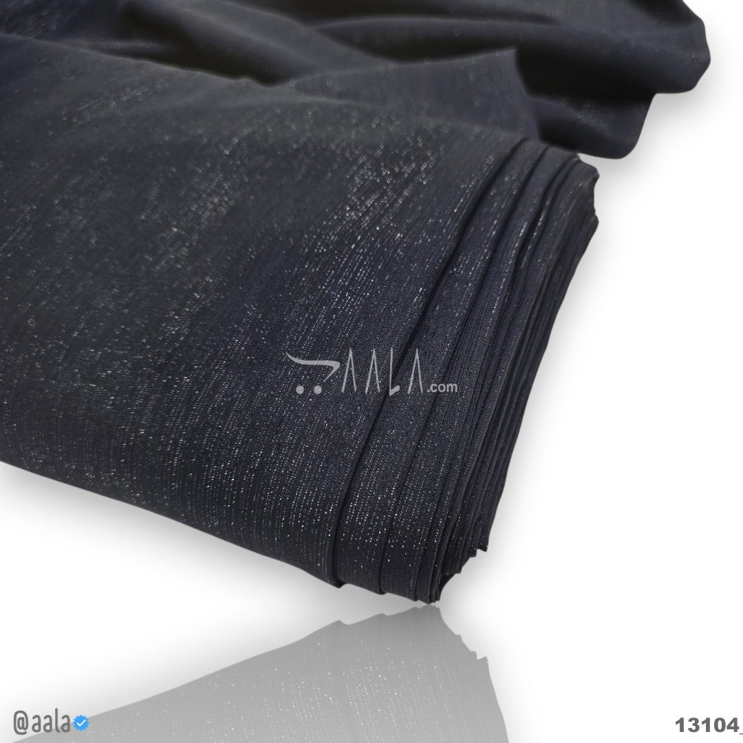 Emri-Sparkle Chiffon Blend 58-Inches BLUE Per-Metre #13104