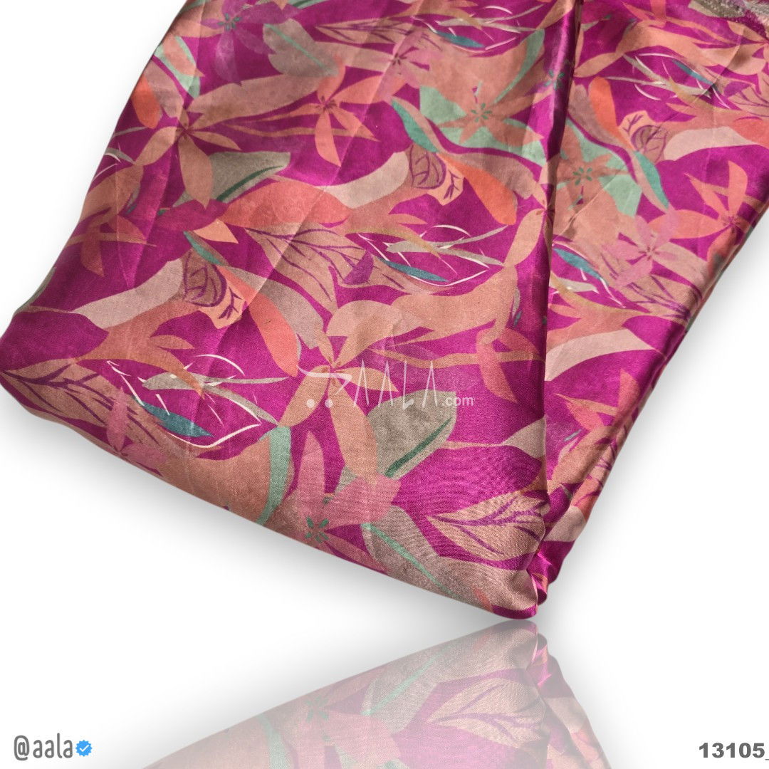 Printed-Gaji Silk Viscose 44-Inches PRINTED Per-Metre #13105
