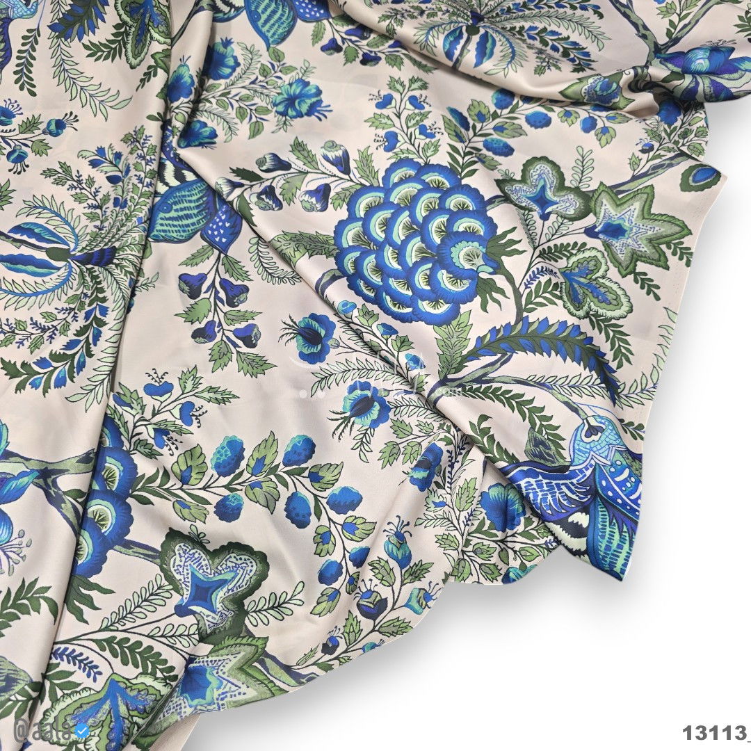 Printed Silk Blend 44-Inches PRINTED Per-Metre #13113