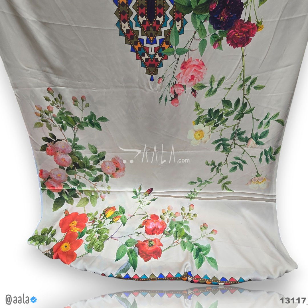 Printed Silk Blend 44-Inches PRINTED Per-Pc #13117
