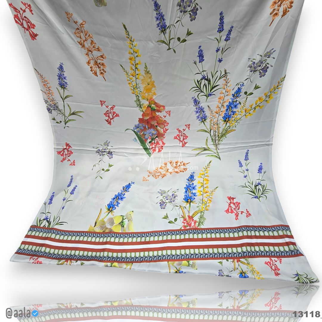 Printed Silk Blend 44-Inches PRINTED Per-Pc #13118