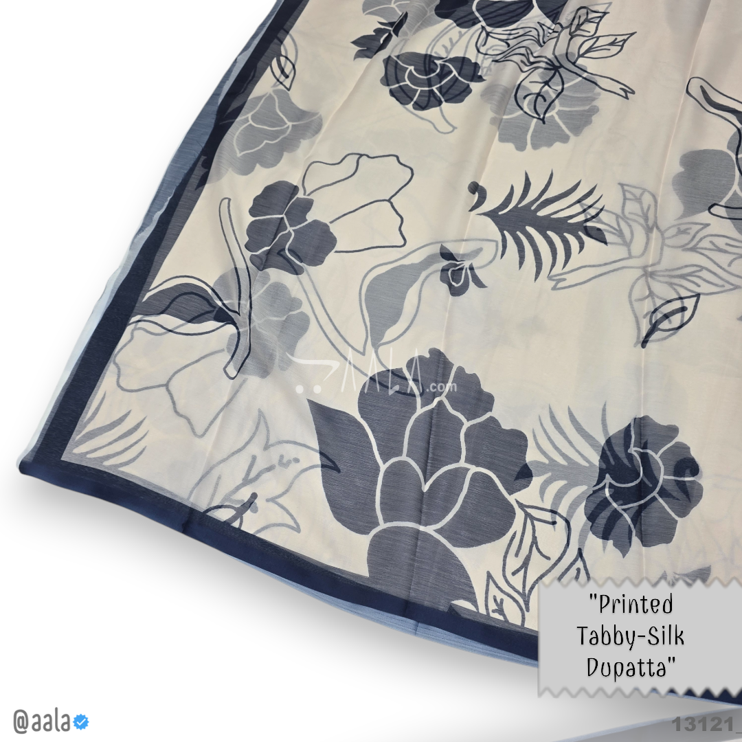 Printed-Tabby Chiffon Blend Dupatta-32-Inches PRINTED 2.25-Metres #13121
