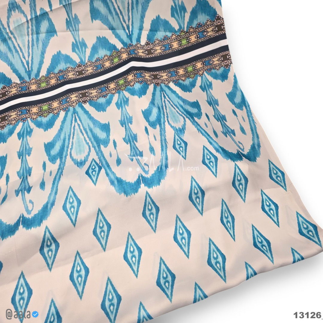 Printed Silk Blend 44-Inches PRINTED Per-Pc #13126
