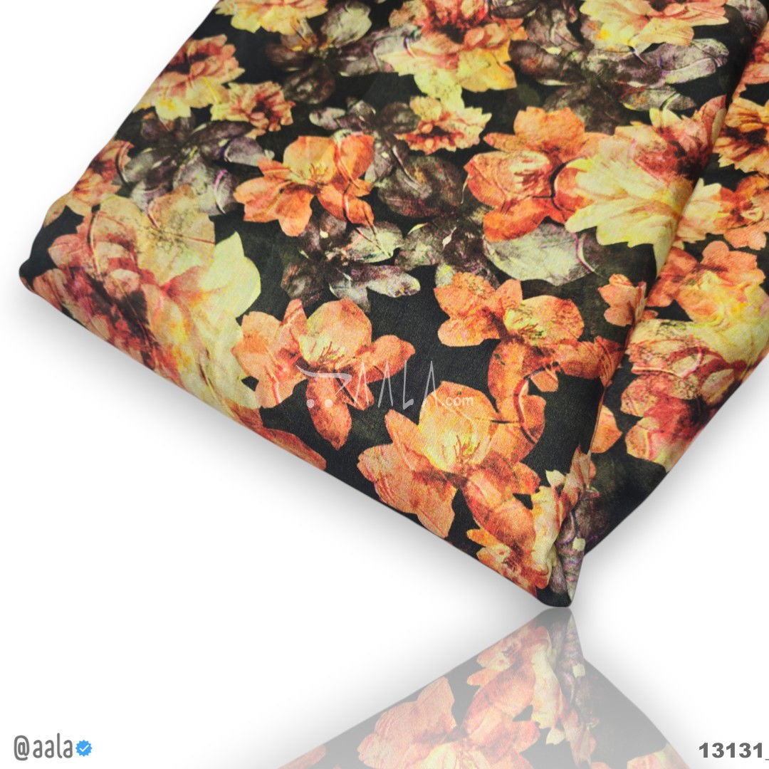 Printed-Pakistani Silk Blend 44-Inches PRINTED Per-Metre #13131