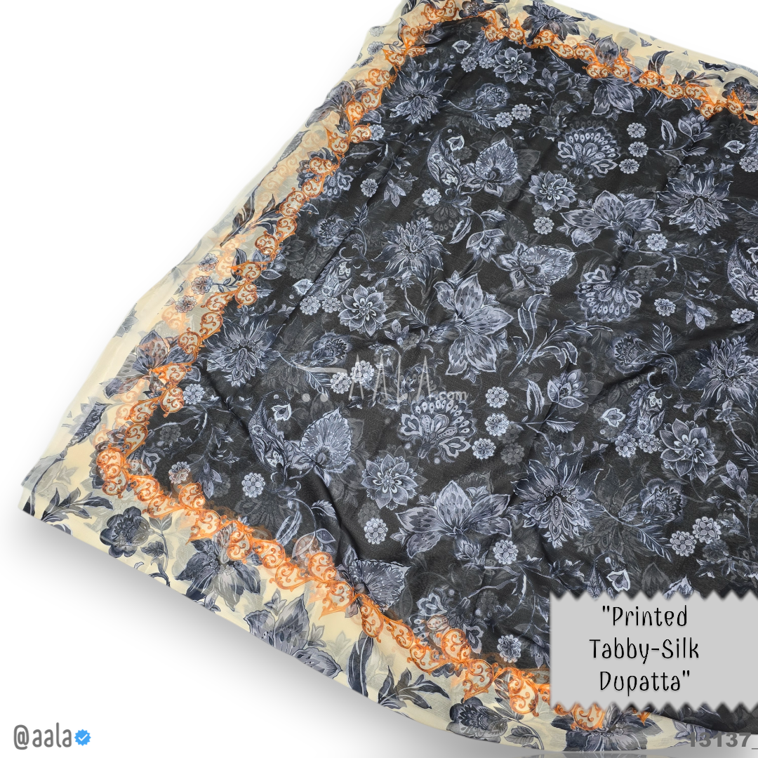 Printed-Tabby Chiffon Blend Dupatta-32-Inches PRINTED 2.25-Metres #13137