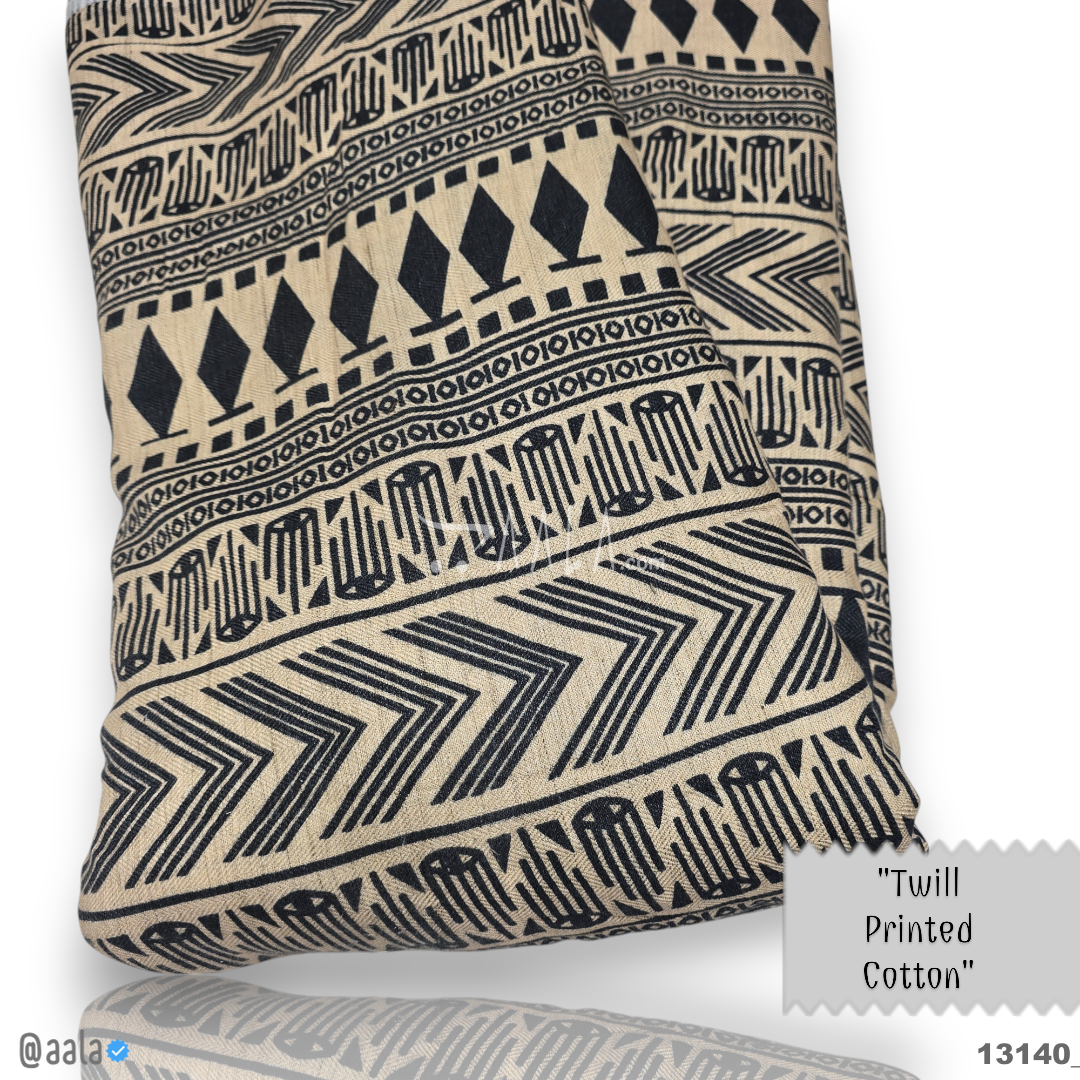 Twill-Printed Cotton Cotton 44-Inches PRINTED Per-Metre #13140