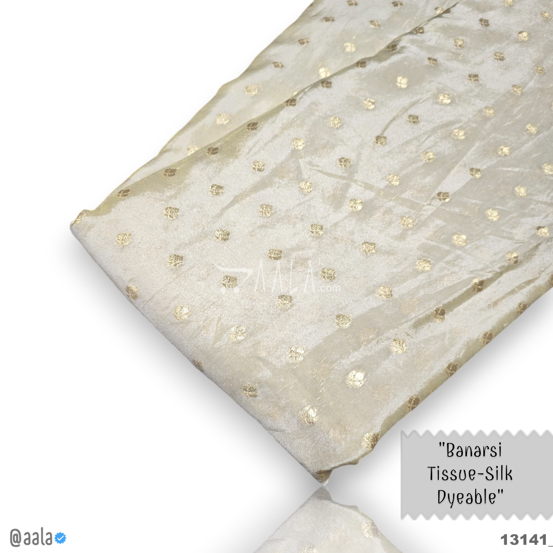 Banarsi-Tissue Silk Viscose 44-Inches DYEABLE Per-Metre 