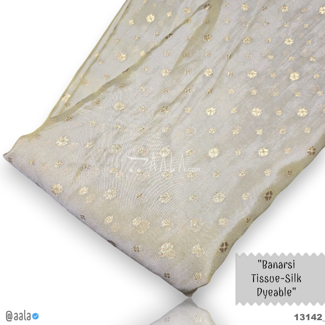 Banarsi-Tissue Silk Viscose 44-Inches DYEABLE Per-Metre #13142