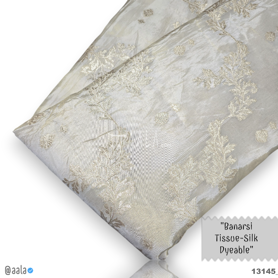 Banarsi-Tissue Silk Viscose 44-Inches DYEABLE Per-Metre #13145