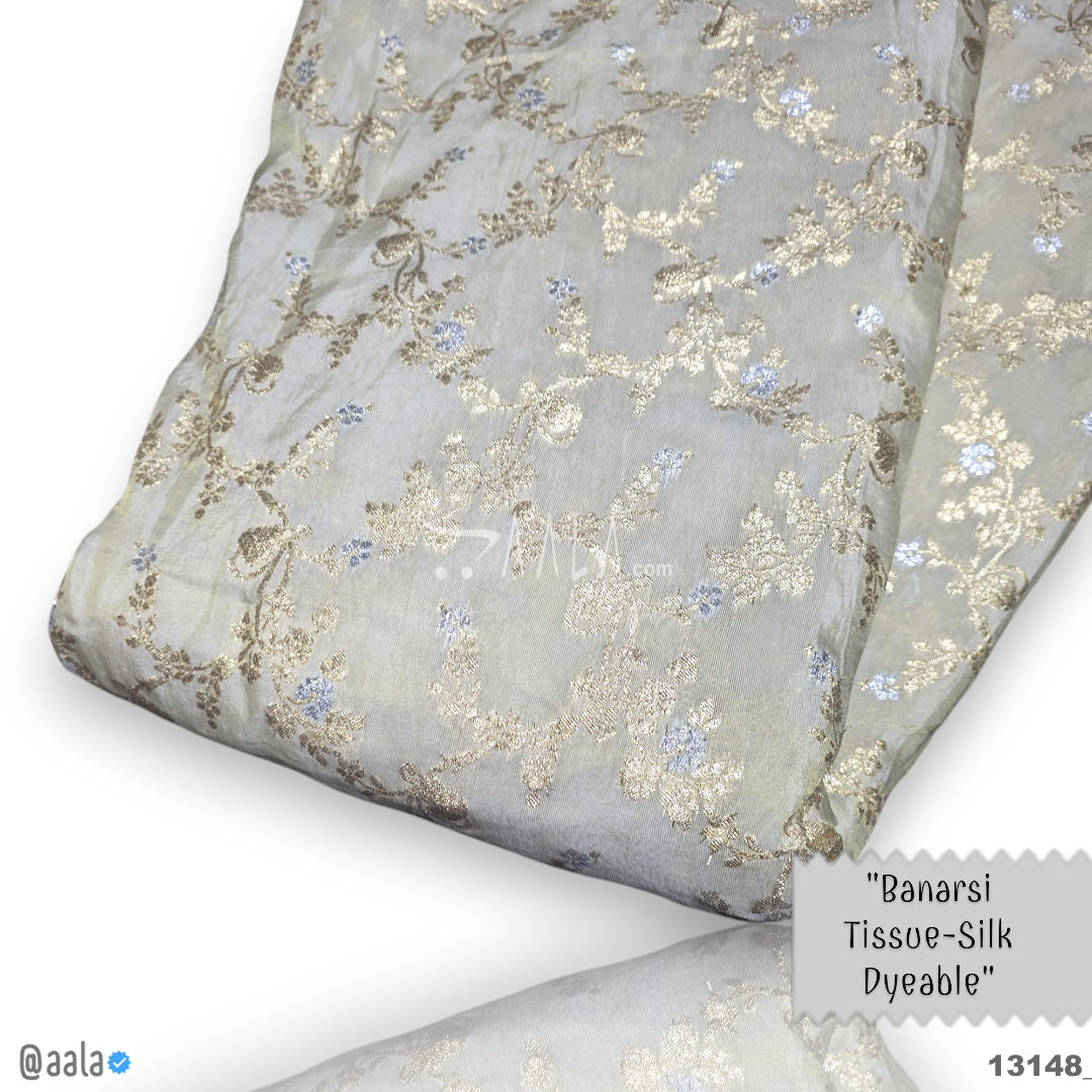 Banarsi-Tissue Silk Viscose 44-Inches DYEABLE Per-Metre #13148
