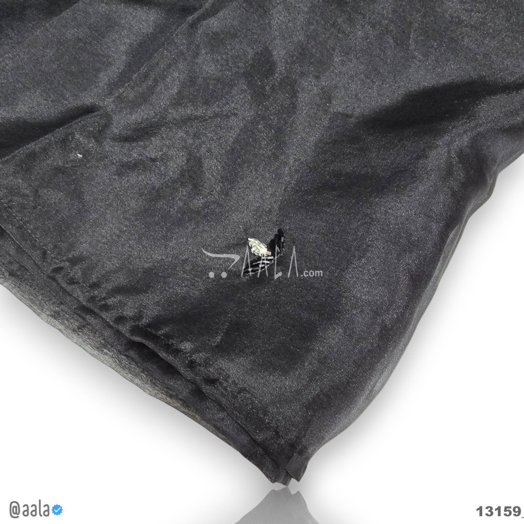 Handwork Organza Nylon Dupatta-42-Inches BLACK 2.25-Metres 