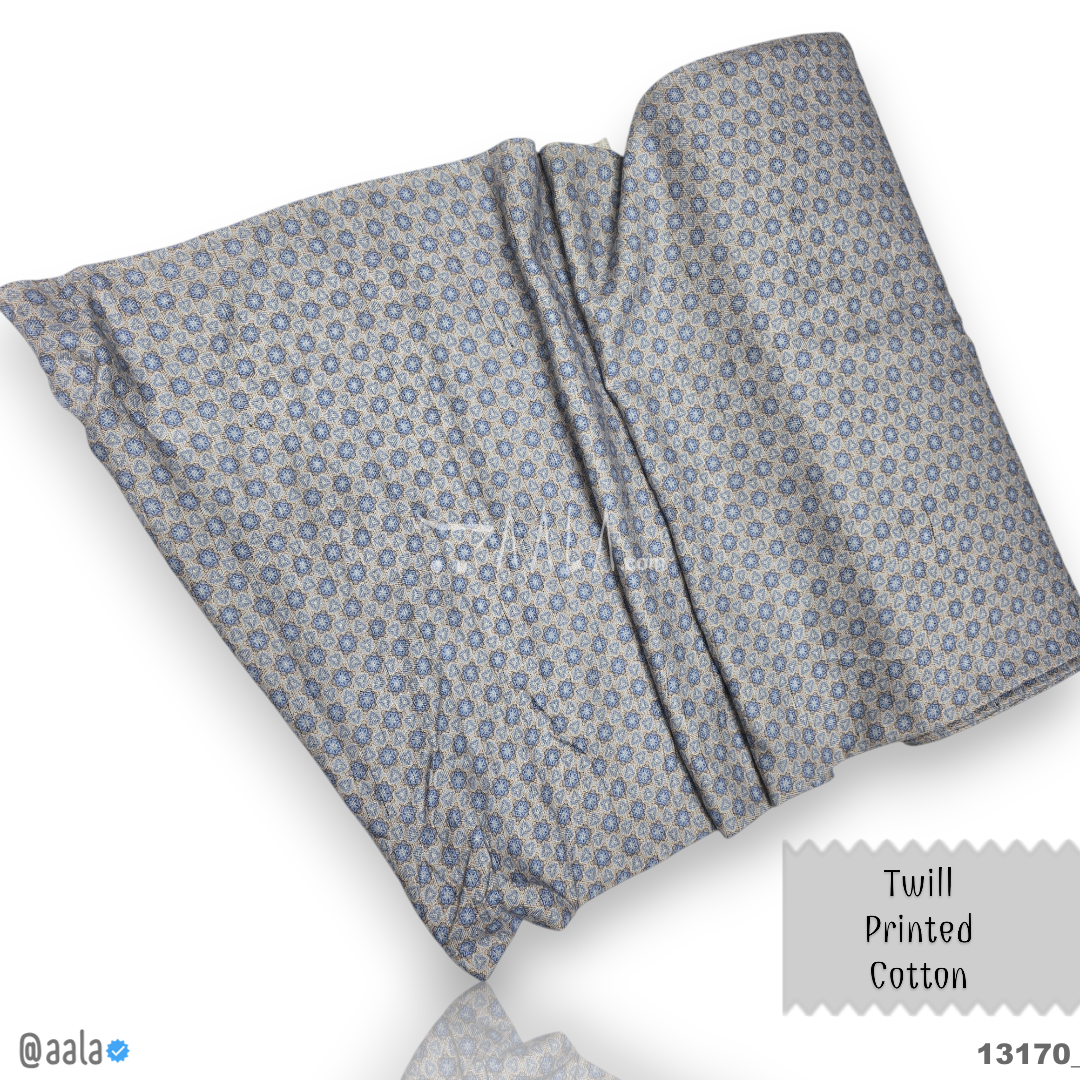 Twill-Printed Cotton Cotton 44-Inches PRINTED Per-Metre #13170