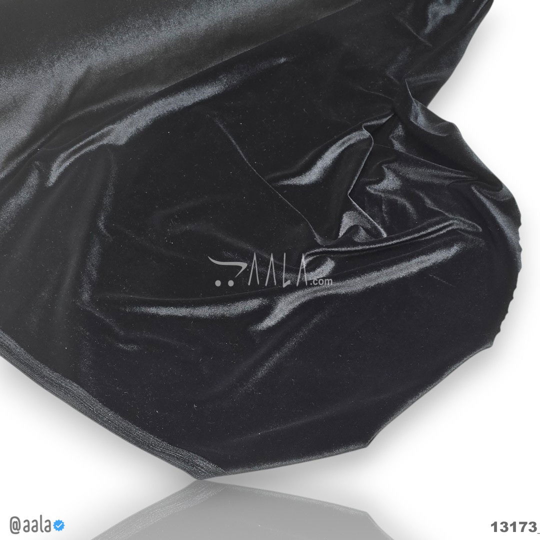 Silky Velvet Blend 58-Inches BLACK Per-Metre #13173