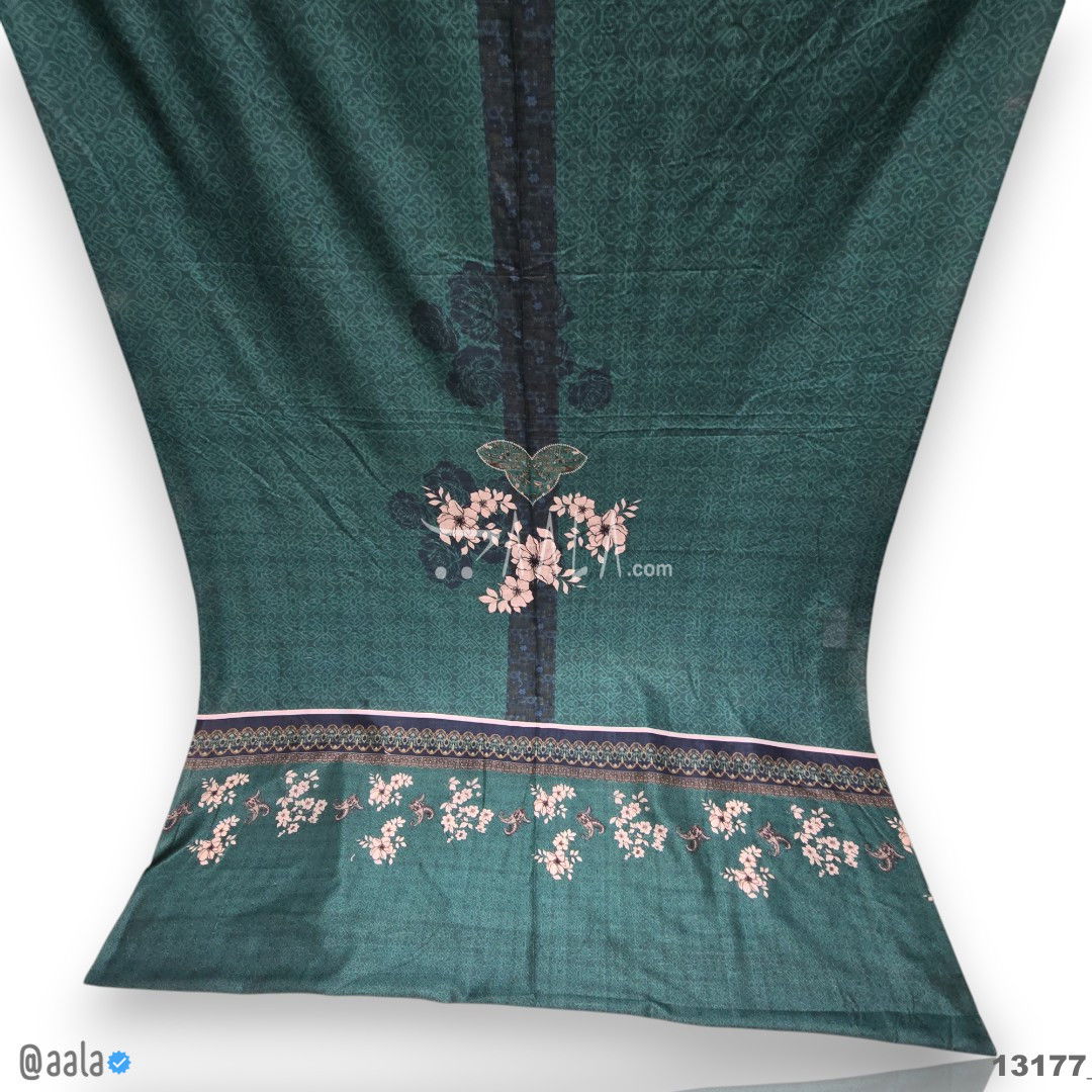 Printed-Pakistani Silk Blend 44-Inches PRINTED Per-Pc #13177