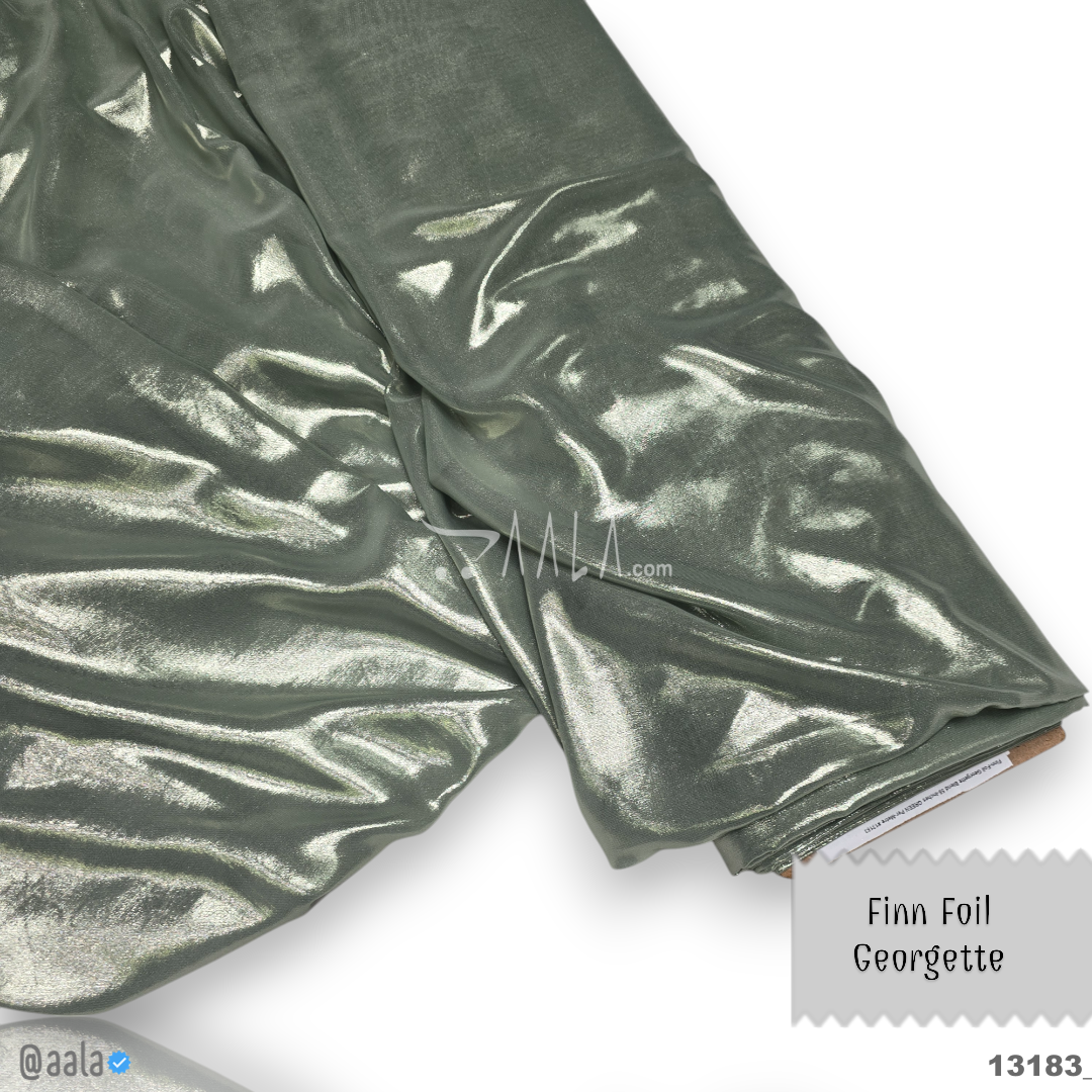 Finn-Foil Georgette Blend 58-Inches GREEN Per-Metre #13183