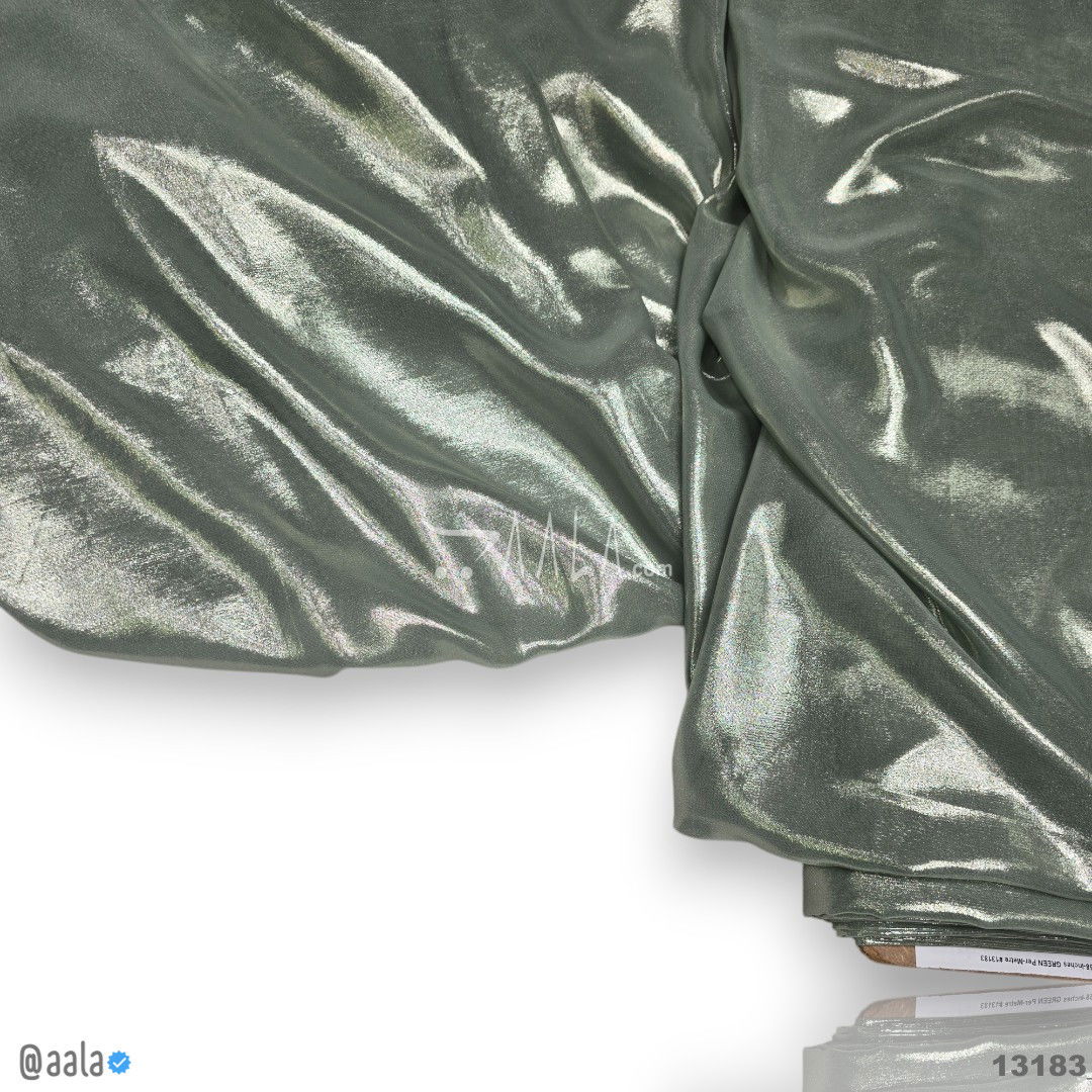 Finn-Foil Georgette Blend 58-Inches GREEN Per-Metre #13183