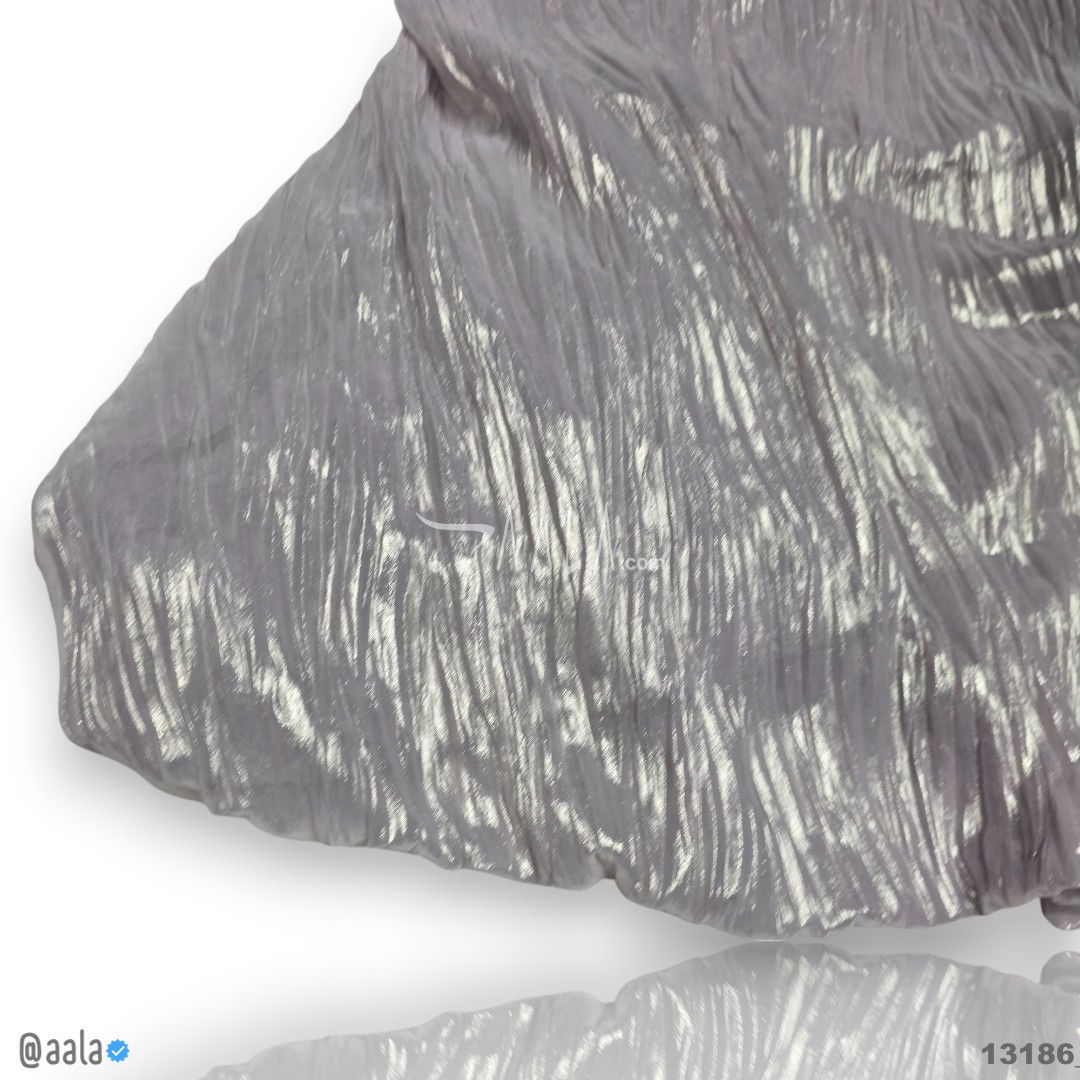 Leaf-Foil Georgette Blend 58-Inches LILAC Per-Metre #13186