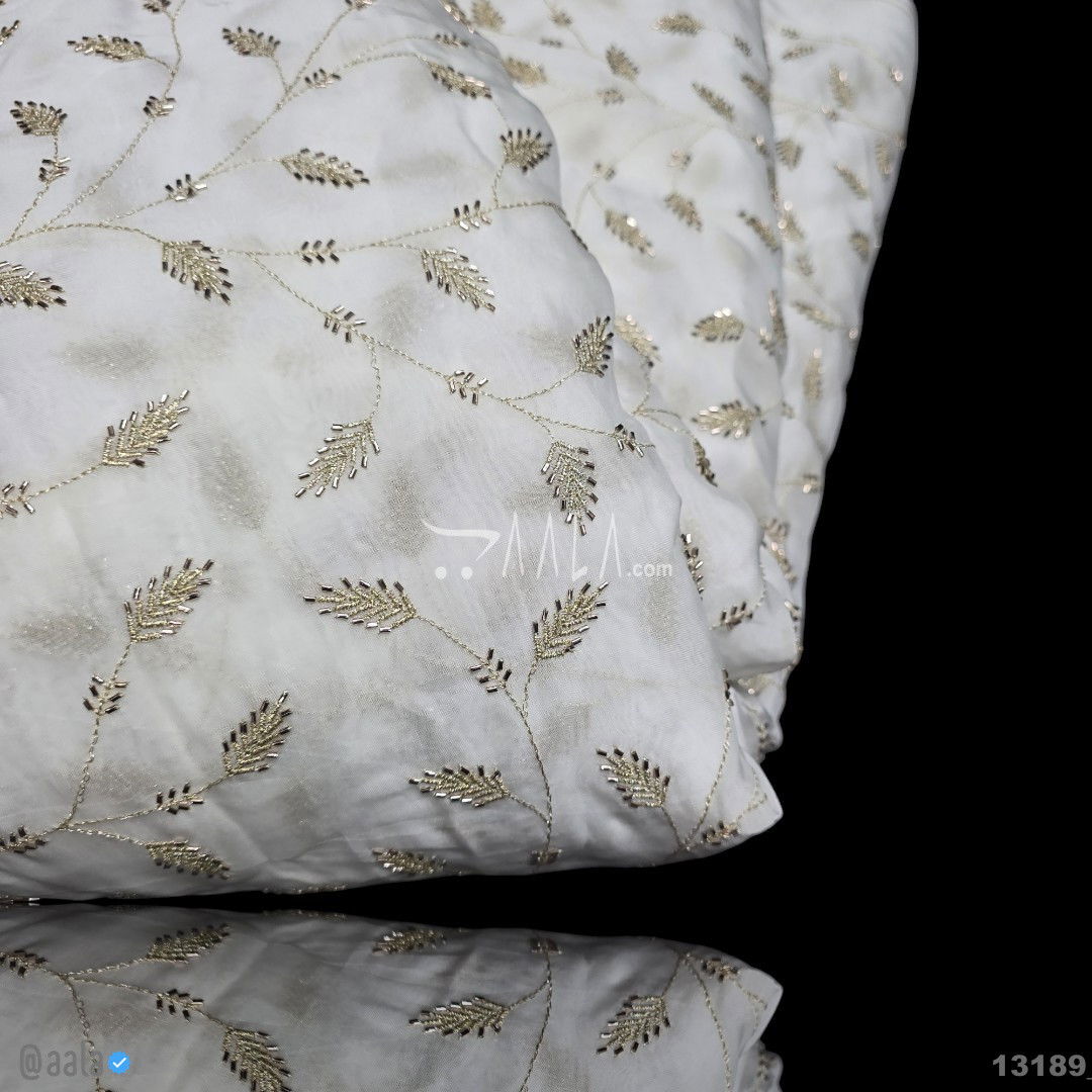 Handwork Organza Viscose 44-Inches DYEABLE Per-Metre 