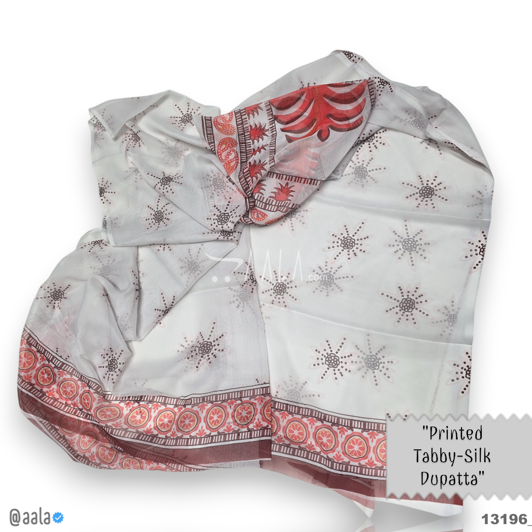 Printed-Tabby Chiffon Blend Dupatta-32-Inches PRINTED 2.25-Metres 