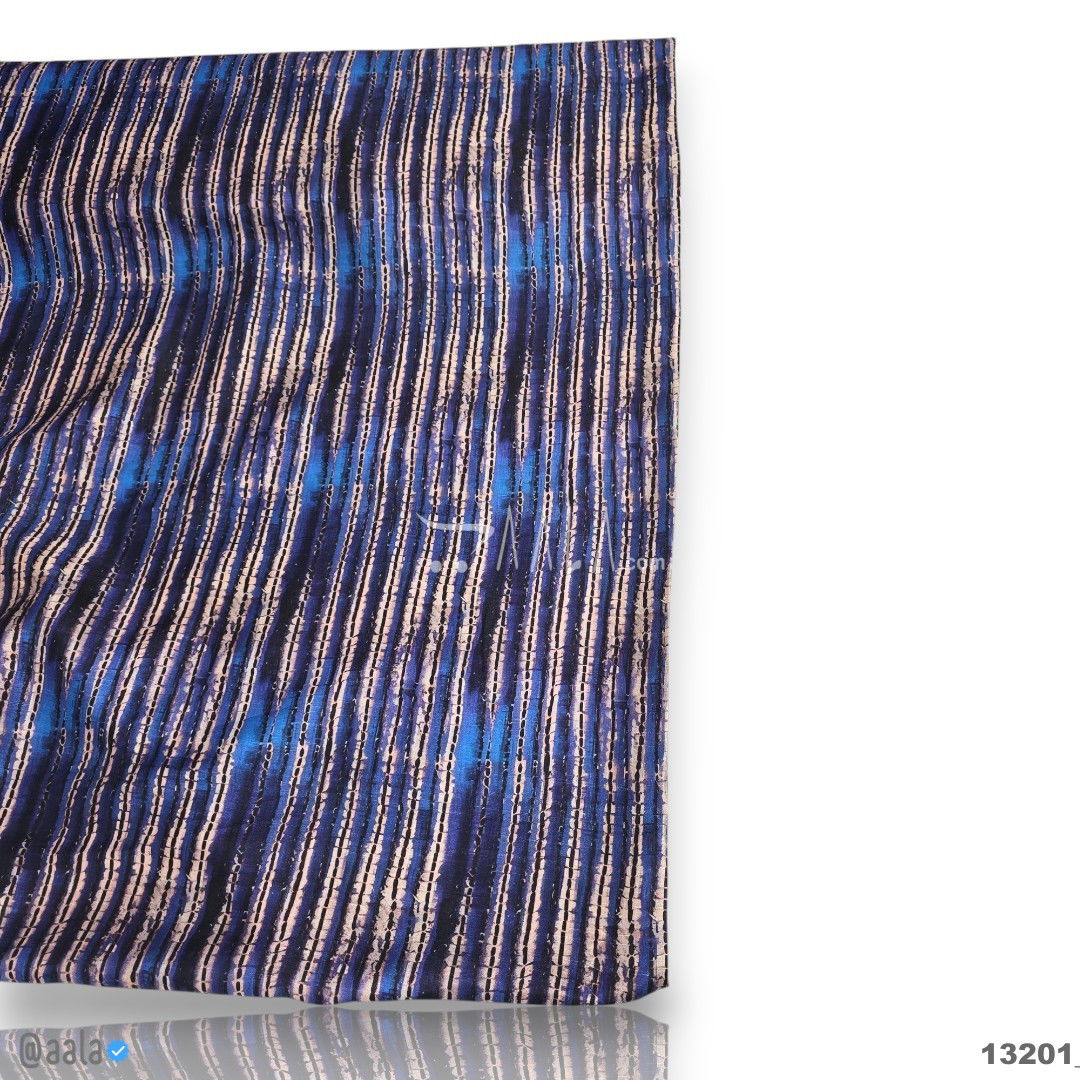 Printed-Pakistani Silk Blend 44-Inches PRINTED Per-Metre #13201