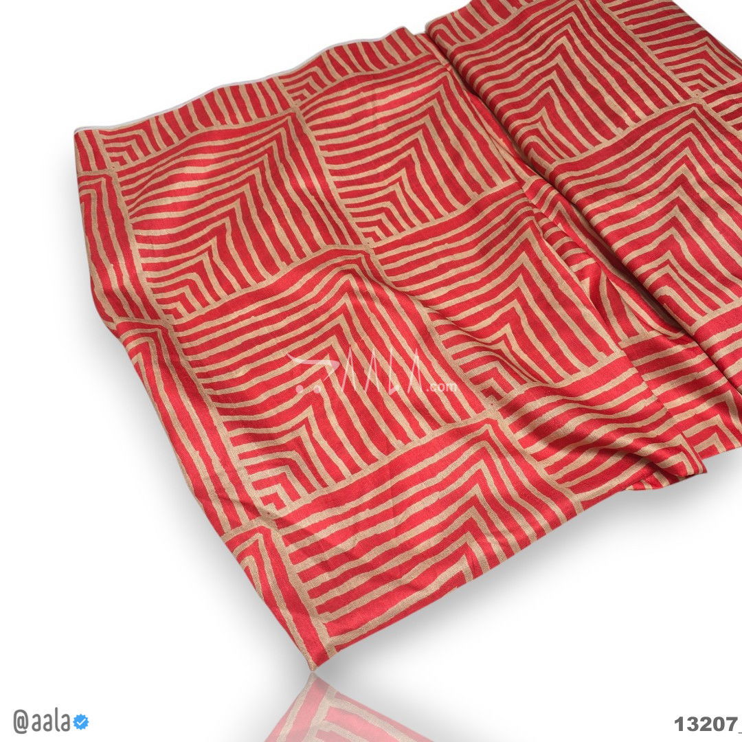 Printed-Pakistani Silk Blend 44-Inches PRINTED Per-Metre #13207
