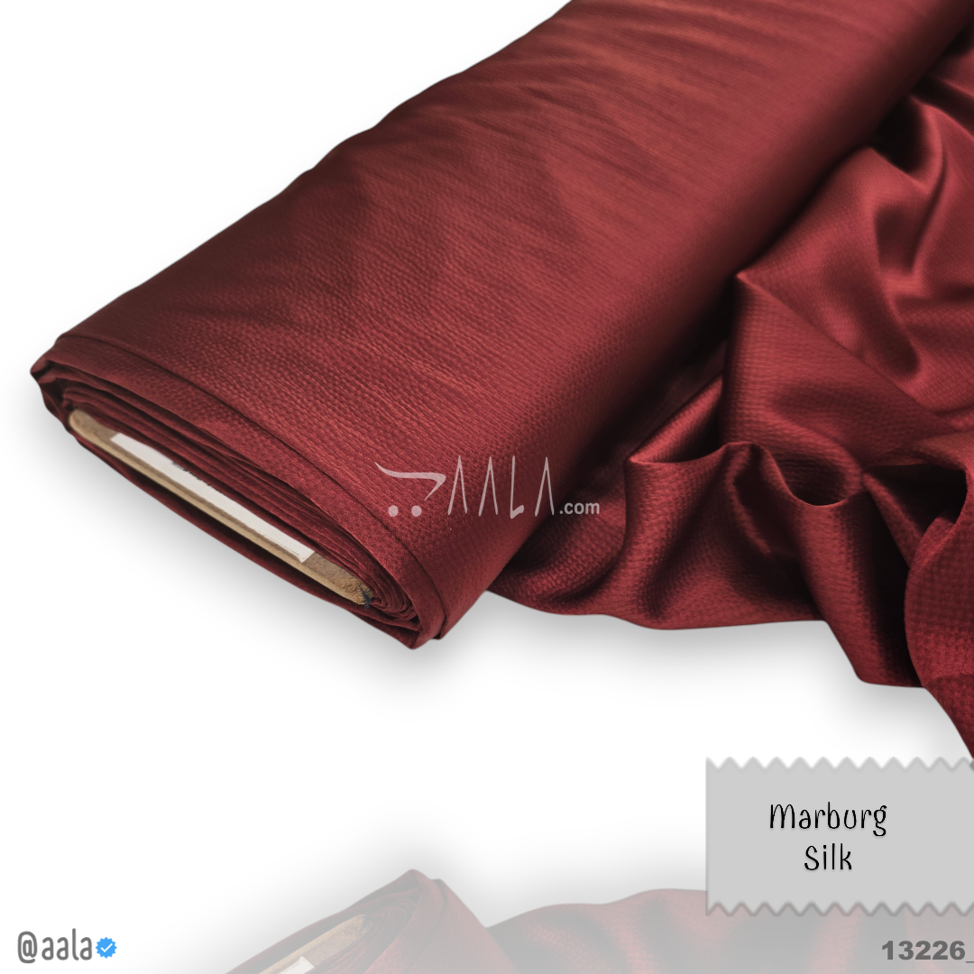 Marburg Silk Blend 58-Inches MAROON Per-Metre #13226