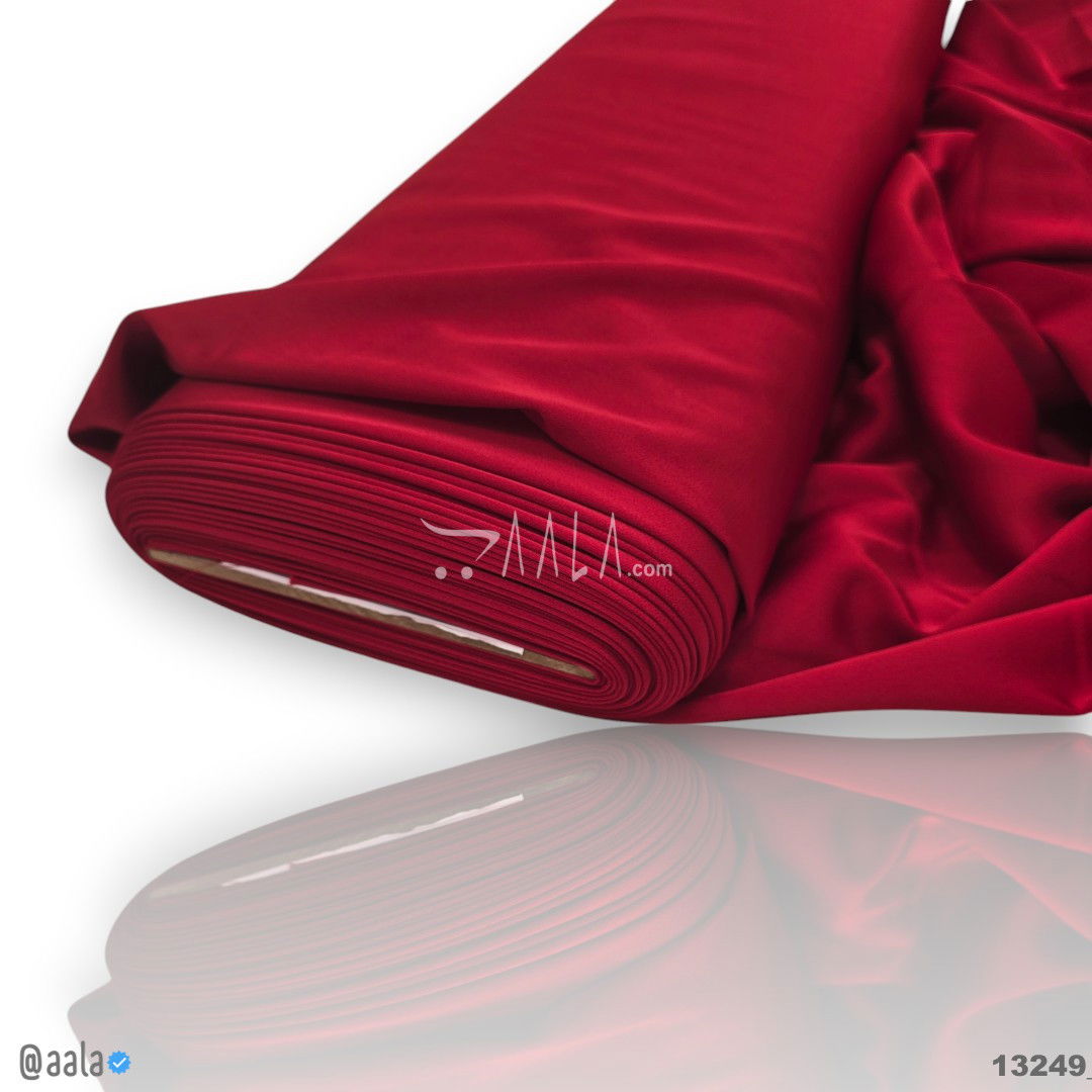 Bruno Silk Blend 58-Inches RED Per-Metre #13249