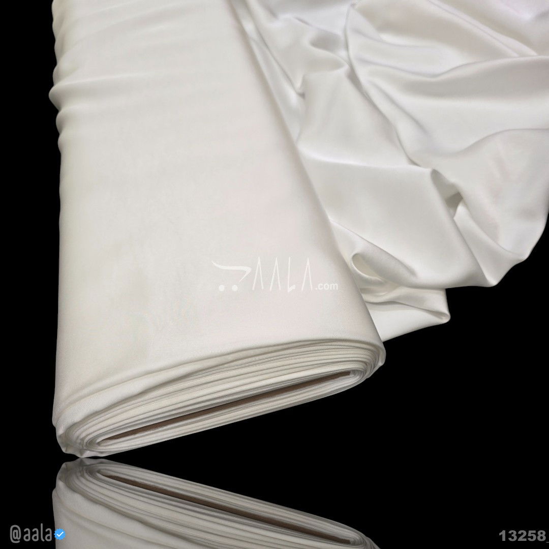 Bostan Silk Blend 58-Inches WHITE Per-Metre #13258