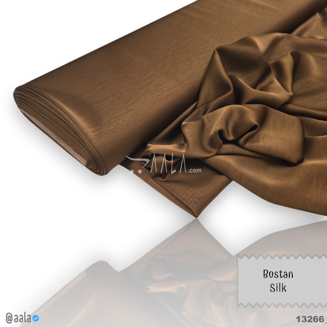Bostan Silk Blend 58-Inches BROWN Per-Metre 