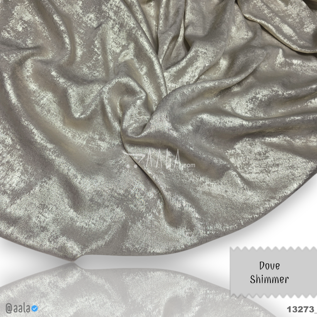 Dove-Shimmer Velvet Blend 58-Inches BIEGE Per-Metre #13273
