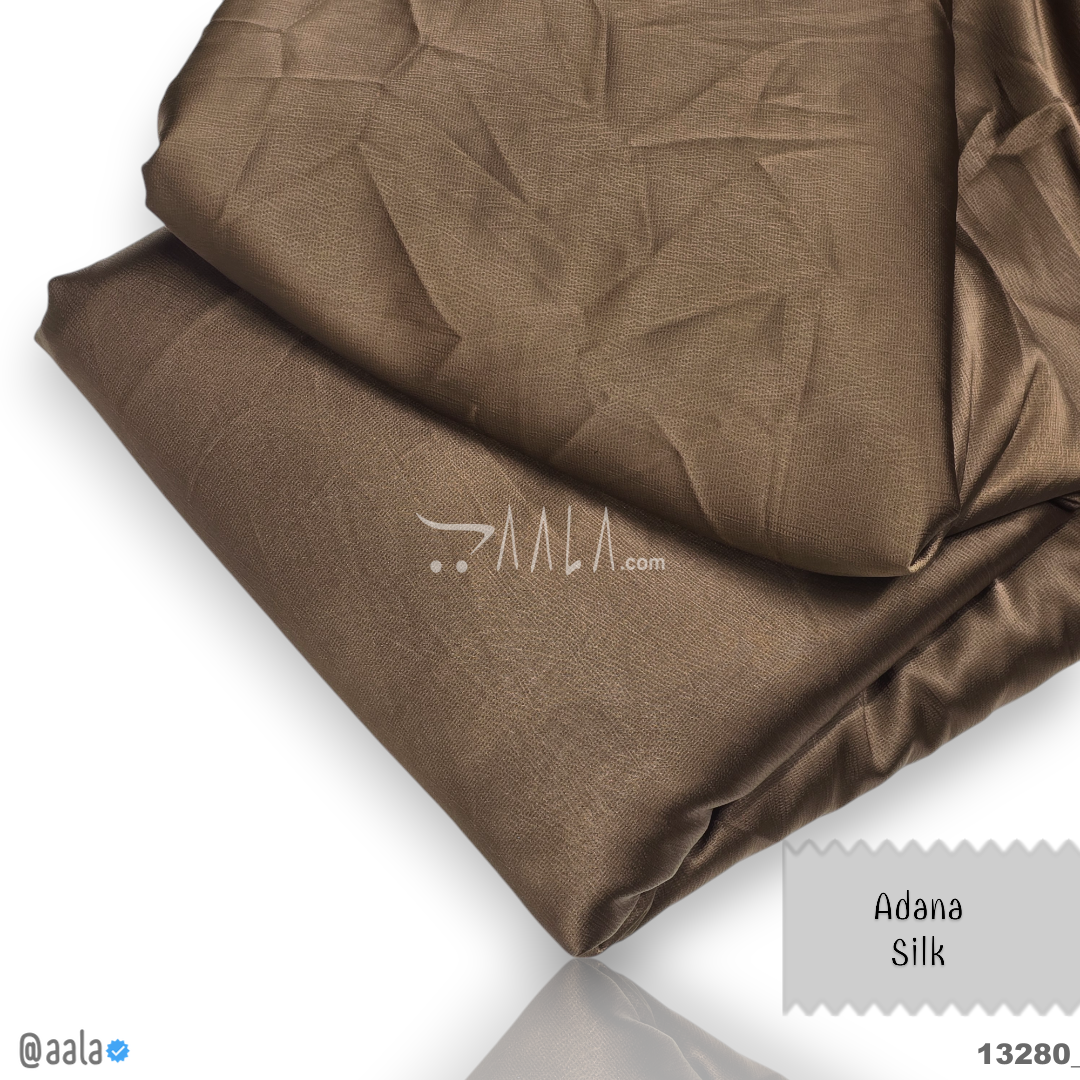 Adana Silk Blend 58-Inches BROWN Per-Metre 