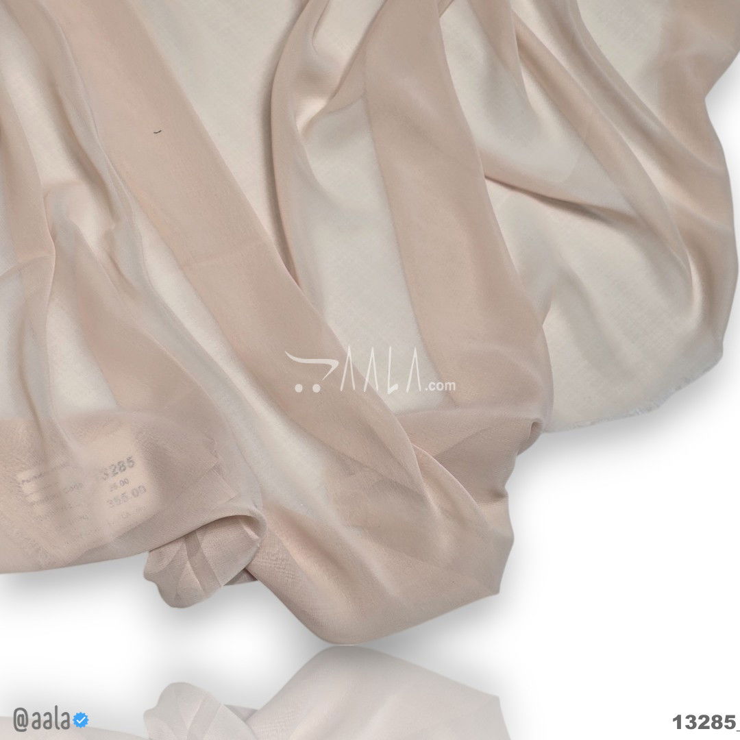 Apple Georgette Blend 58-Inches PEACH Per-Metre #13285