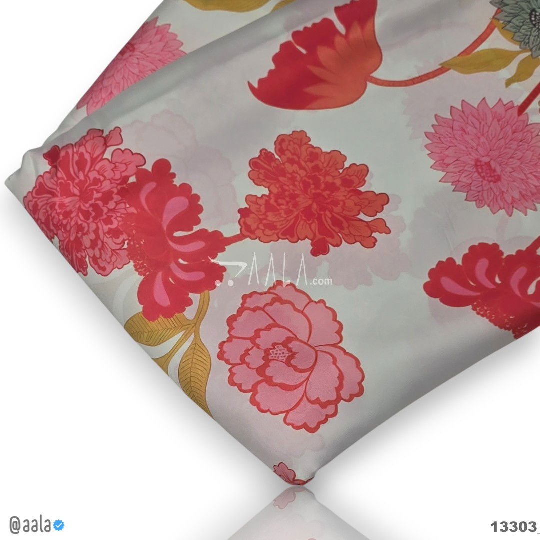 Printed Silk Blend 44-Inches PRINTED Per-Metre #13303