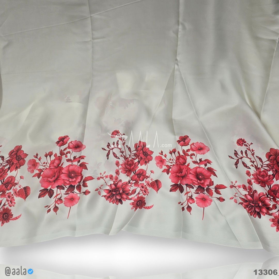 Printed Silk Blend 44-Inches PRINTED Per-Pc #13306