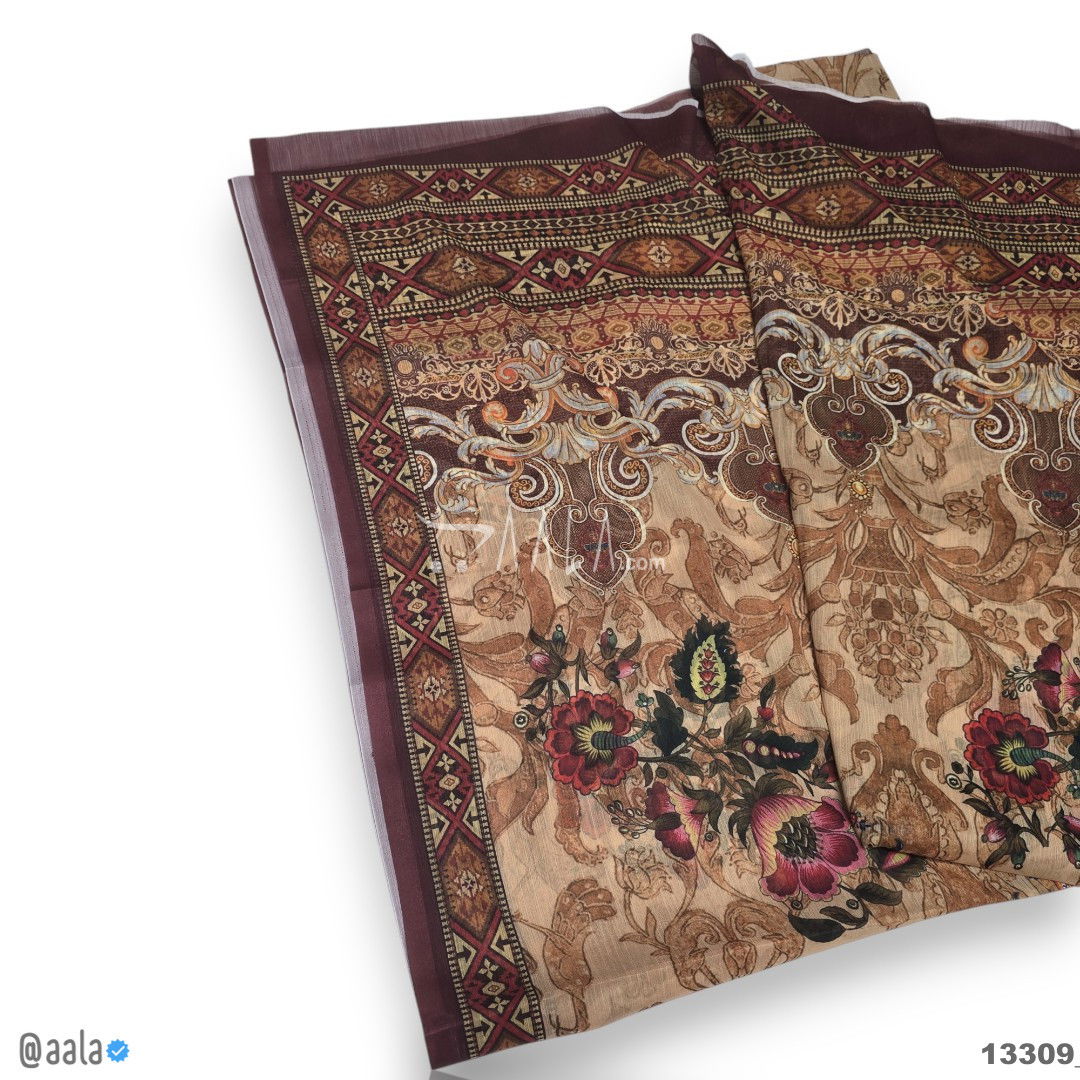 Printed-Tabby Chiffon Blend Dupatta-32-Inches PRINTED 2.25-Metres 