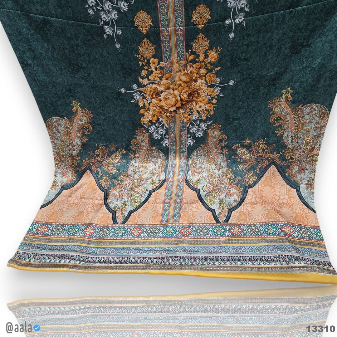 Printed Silk Blend 44-Inches PRINTED Per-Pc #13310