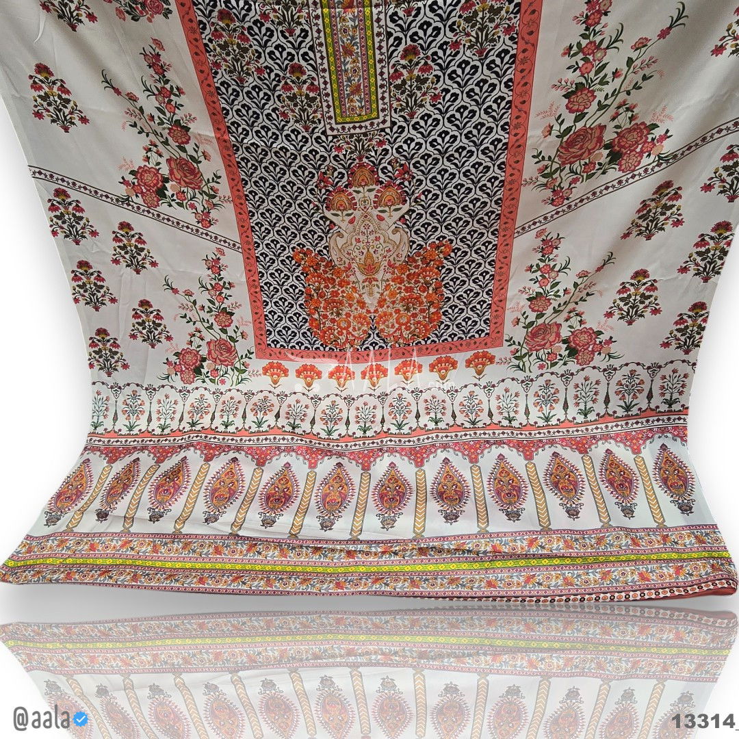 Printed Silk Blend 44-Inches PRINTED Per-Pc #13314