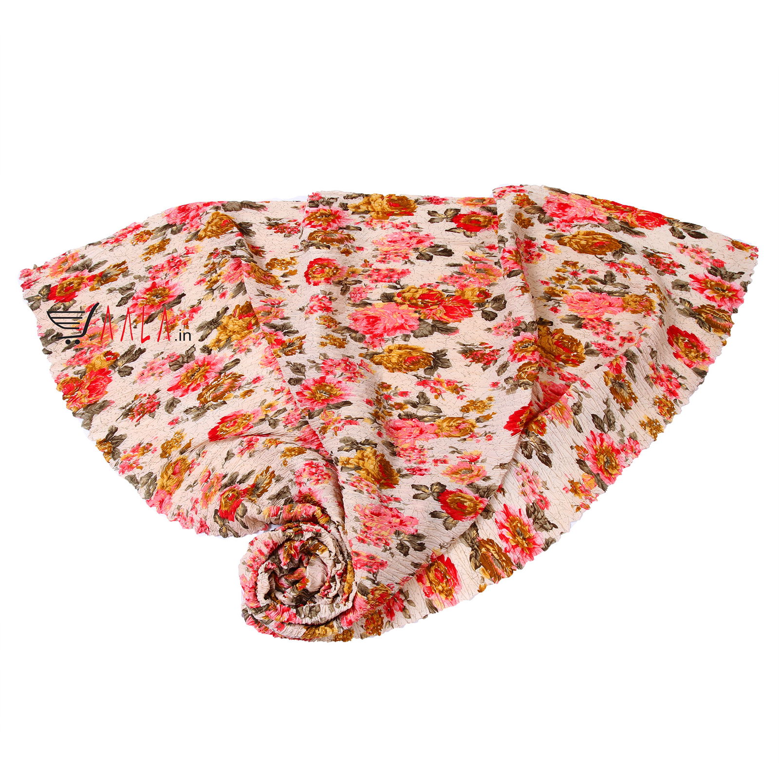 Print Crush Satin Georgette Blend 44-Inches PRINTED Per-Metre 