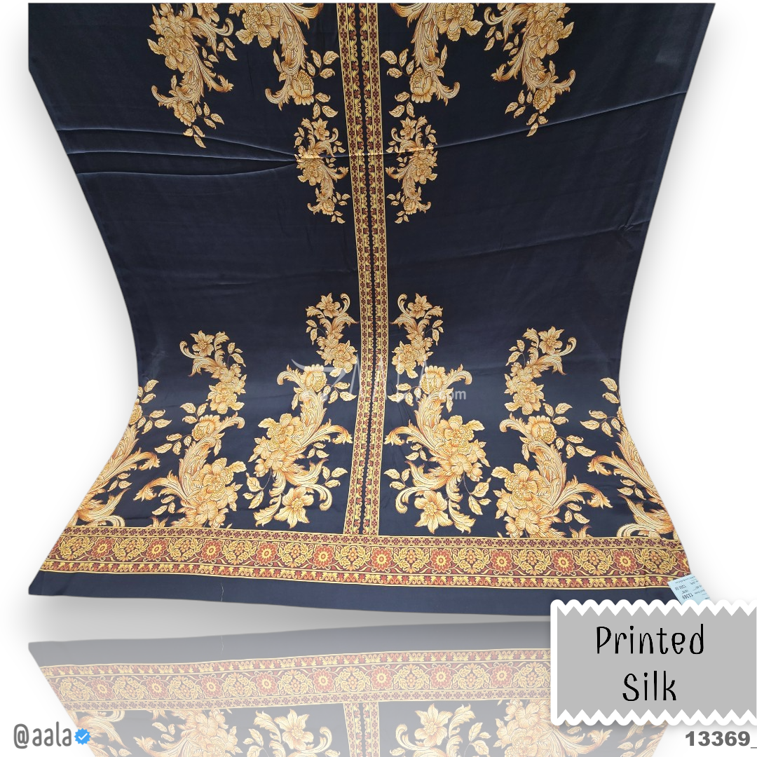 Printed Silk Blend 44-Inches PRINTED Per-Pc #13369