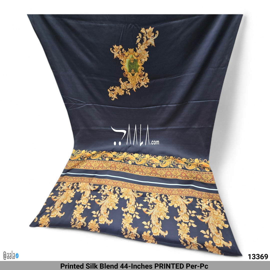 Printed Silk Blend 44-Inches PRINTED Per-Pc #13369