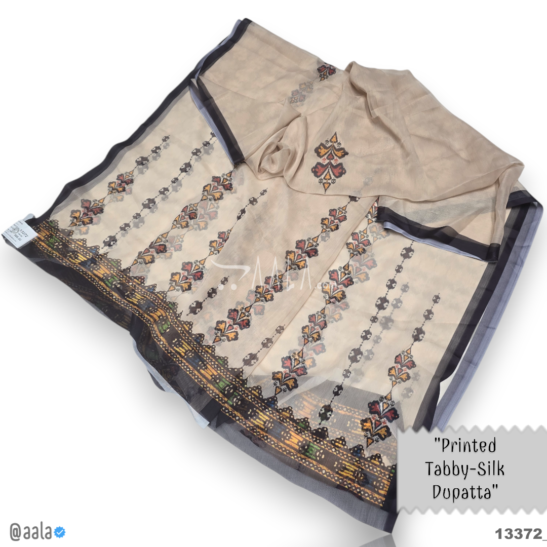 Printed-Tabby Chiffon Blend Dupatta-32-Inches PRINTED 2.25-Metres #13372