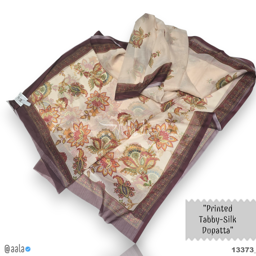 Printed-Tabby Chiffon Blend Dupatta-32-Inches PRINTED 2.25-Metres 