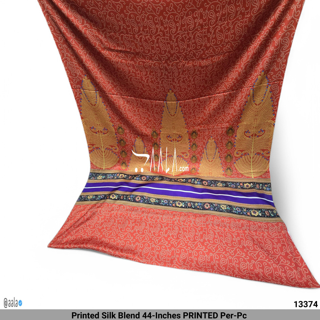 Printed Silk Blend 44-Inches PRINTED Per-Pc #13374