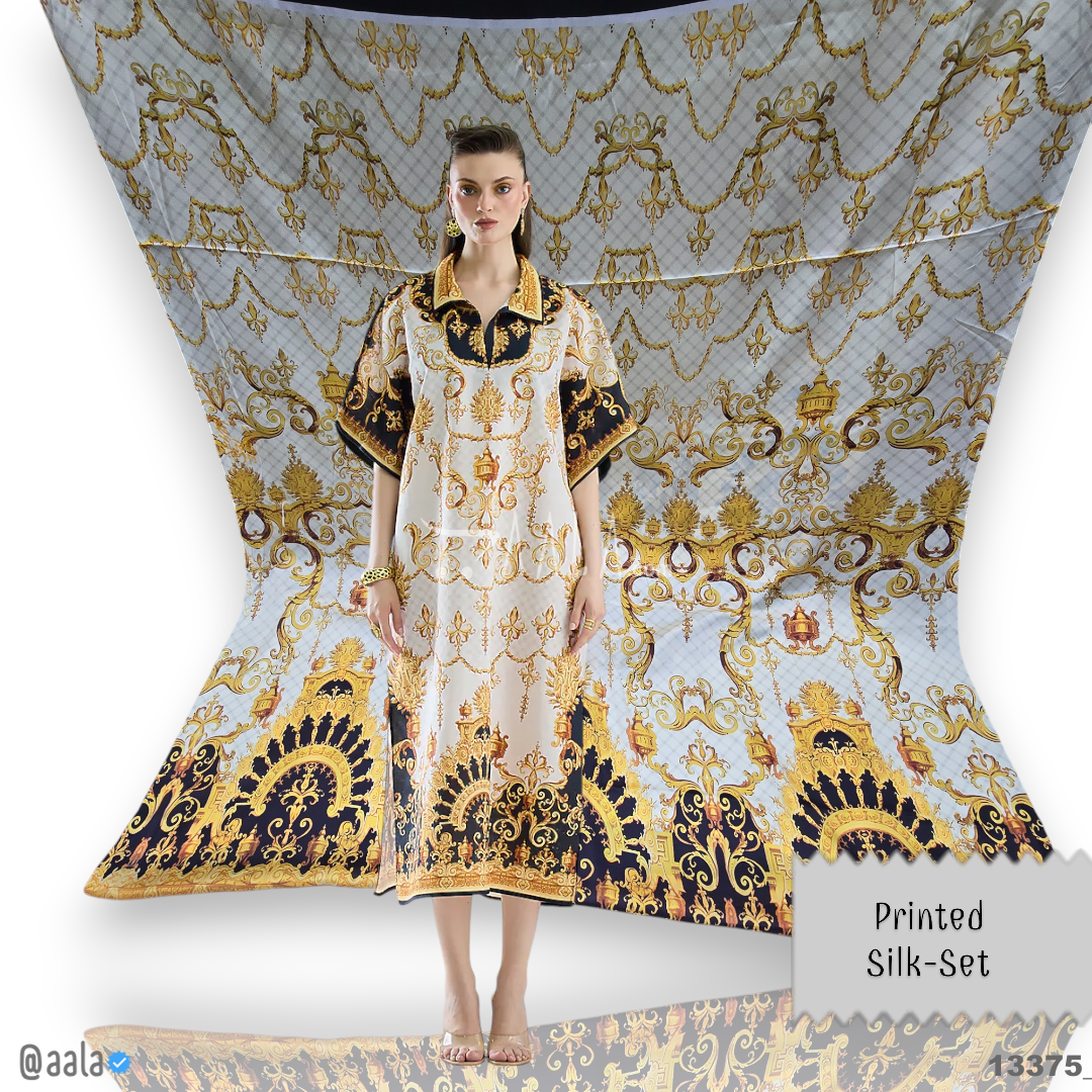 Printed Silk Blend 44-Inches PRINTED Per-Pc #13375