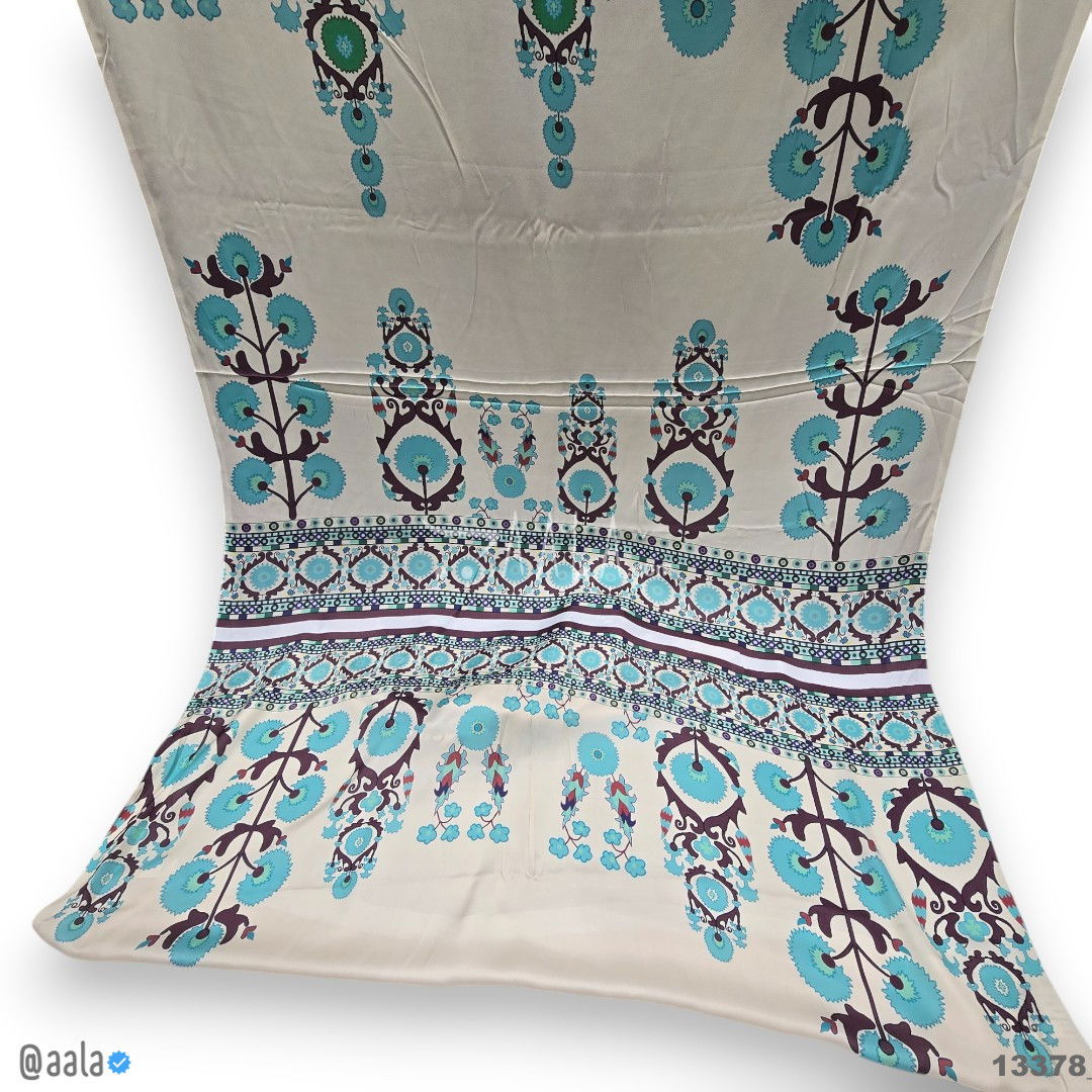Printed Silk Blend 44-Inches PRINTED Per-Pc #13378