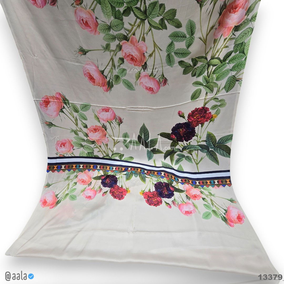 Printed Silk Blend 44-Inches PRINTED Per-Pc #13379